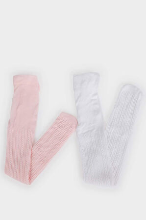 Kız Bebek 2'li 60 Denye Külotlu Çorap