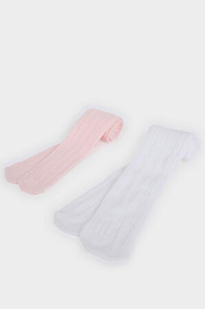 Kız Bebek 2'li 60 Denye Külotlu Çorap