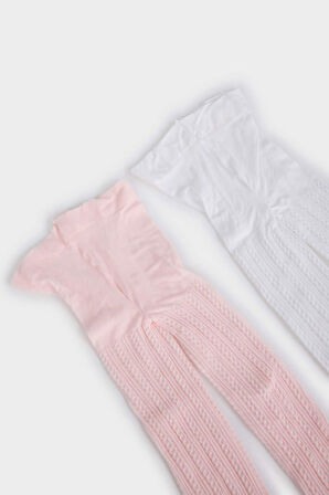 Kız Bebek 2'li 60 Denye Külotlu Çorap