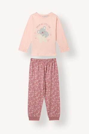Hayvan Desenli 2'li Pijama Takımı Kız Bebek