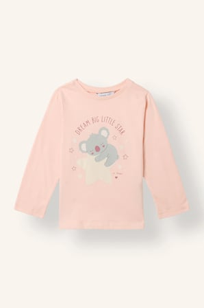 Hayvan Desenli 2'li Pijama Takımı Kız Bebek
