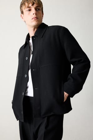 Regular Fıt Polo Yaka Astarlı Blazer Ceket