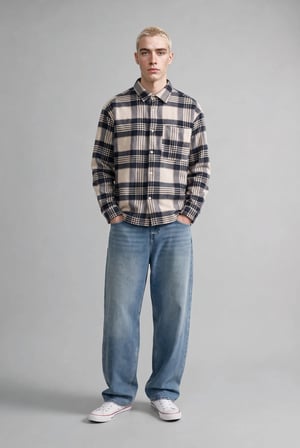 Baggy Fıt Normal Bel Geniş Paça Jean Pantolon