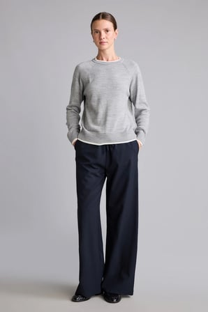 Wide Leg Beli Lastikli Bağcıklı Cepli Kumaş Palazzo Pantolon