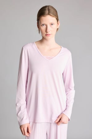 Regular Fit V Yaka Uzun Kollu 2'li Pijama Takımı
