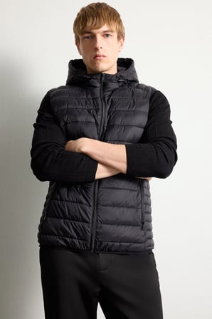 DeFacto Su İtici Slim Fit Kapüşonlu Yelek N4652AZ26AUBK27
