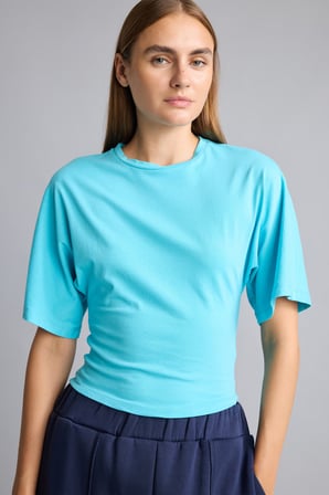 Slim Fit Bisiklet Yaka Kısa Kollu Basic Tişört