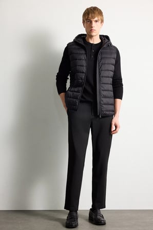 Su İtici Slim Fit Kapüşonlu Yelek