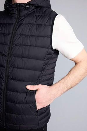 Su İtici Slim Fit Kapüşonlu Yelek