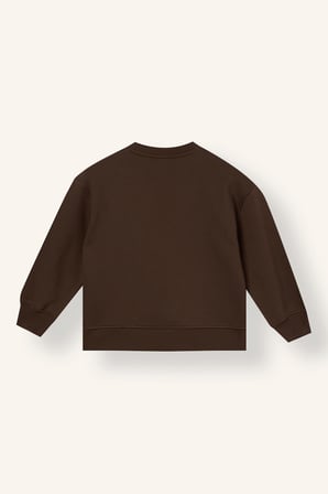 Oversıze Bisiklet Yaka Baskılı İçi Yumuşak Tüylü Kalın Sweatshirt Kumaşı Sweatshirt Kız Çocuk