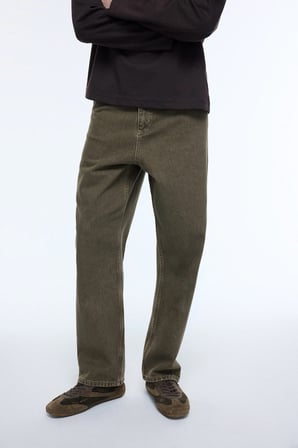 Baggy Fıt Normal Bel Geniş Paça Jean Pantolon