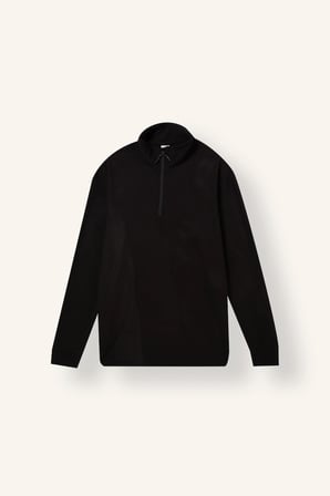 Standart Fıt Dik Yaka Polar Sporcu Sweatshirt