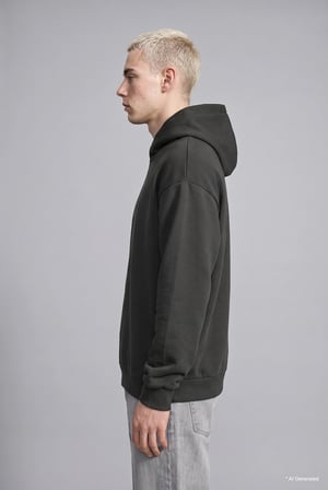 Vikings Valhalla Boxy Fit Kapüşonlu Baskılı Sweatshirt