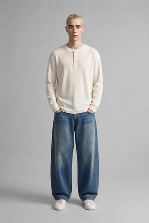 Super Baggy Fıt Yüksek Bel Geniş Paça Jean Pantolon