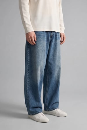 Super Baggy Fıt Yüksek Bel Geniş Paça Jean Pantolon