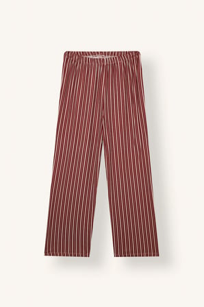 Regular Fit V Yaka Uzun Kollu Çizgili Pijama Takımı
