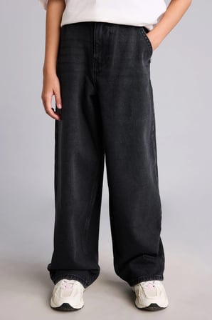 Baggy Fıt Jean Pantolon Kız Çocuk