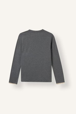 DeFacto Slim Fit Bisiklet Yaka Uzun Kollu Penye Basic Tunik I2976AX26AUGR210