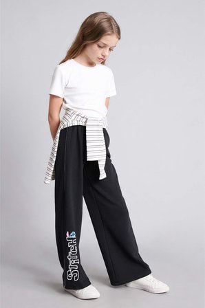 Dısney Lılo & Stıtch Wıde Leg Pantolon Kız Çocuk