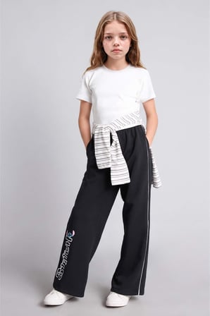 Dısney Lılo & Stıtch Wıde Leg Pantolon Kız Çocuk