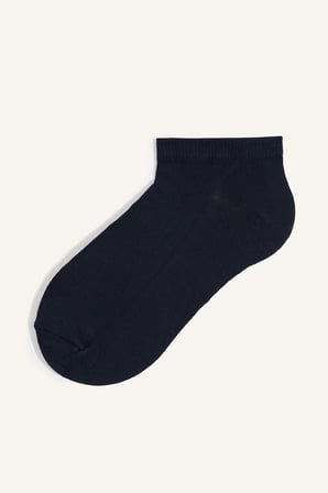 Erkek 5'li Pamuklu Dokulu Patik Çorap Seti