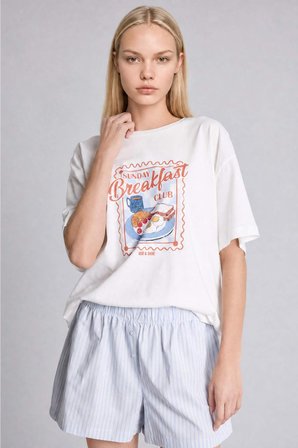 DeFacto Oversıze Şortlu Kısa Kollu 2'li Poplin Pijama Takımı I1145AX26HSBE162