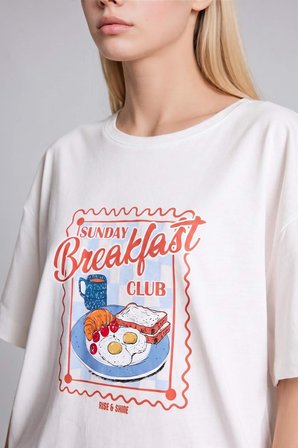 DeFacto Oversıze Şortlu Kısa Kollu 2'li Poplin Pijama Takımı I1145AX26HSBE162