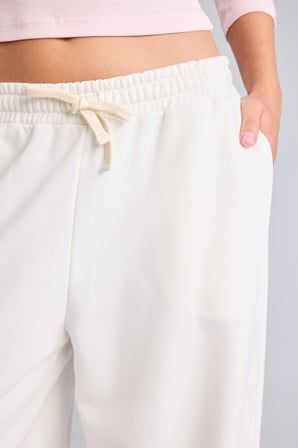 Loose Fit Beli Bağcıklı Kalın Kumaş Eşofman Altı