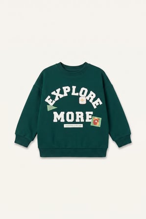 DeFacto Oversize Baskılı Arma Detaylı Sweatshirt Erkek Bebek I0317A526AUGN1116