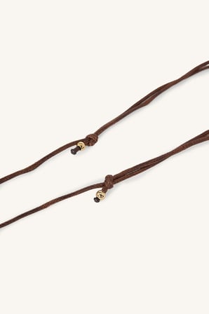 Kadın İp Kordonlu Organik Uçlu Kolye