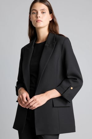 DeFacto Oversıze Basic Siyah Blazer Ceket C3215AX26AUBK81