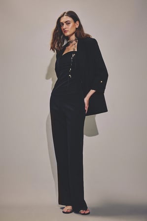 DeFacto Oversıze Basic Siyah Blazer Ceket C3215AX26AUBK81
