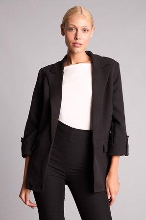 DeFacto Oversıze Basic Siyah Blazer Ceket C3215AX26AUBK81