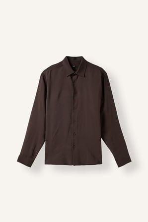 Regular Fit Polo Yaka Modal Uzun Kollu Gömlek