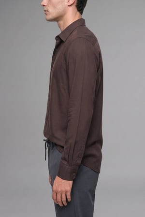 Regular Fit Polo Yaka Modal Uzun Kollu Gömlek