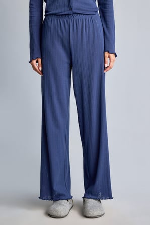 DeFacto Regular Fit Uzun Kollu Hırka Üst Geniş Paça Alt Pijama Takımı H4375AX26AUNV241