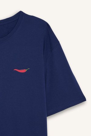 DeFacto %100 Pamuk New Regular Fıt Kısa Kollu 2'li İndigo Şortlu Pijama Takımı I0686AX26HSIN42