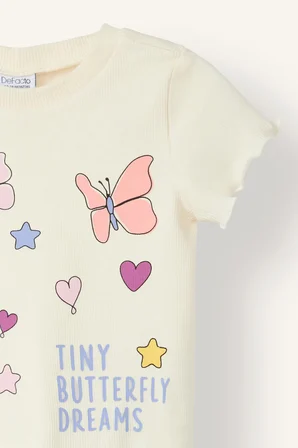 Fitilli Kaşkorse 2'li Pijama Takımı Kız Bebek