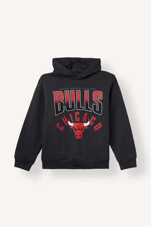 NBA Chicago Bulls Kapüşonlu Pamuklu Sweatshirt Erkek Çocuk