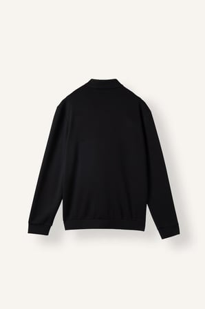 Regular Fıt Dik Yaka Yarım Fermuarlı Sweatshirt