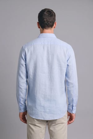 DeFacto %100 Keten Regular Fit Uzun Kollu Tek Cepli Gömlek I7992AX26SMBE215