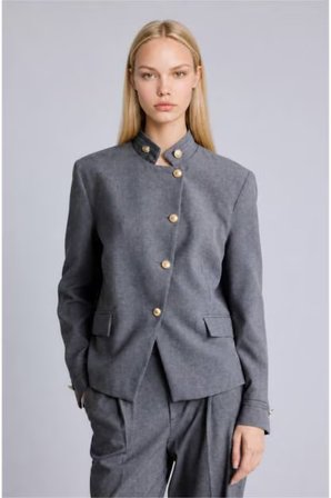 DeFacto Regular Fıt Dik Yaka Blazer Ceket I3334AX26AUAR168