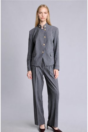 DeFacto Regular Fıt Dik Yaka Blazer Ceket I3334AX26AUAR168