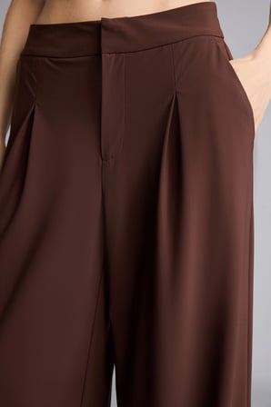 Loungewear Pileli Geniş Paça Dökümlü Pantolon