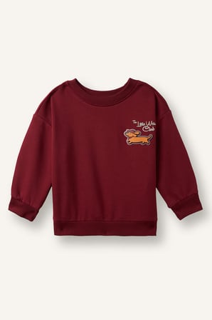 DeFacto Oversize Hayvan Baskılı Bisiklet Yaka İçi Yumuşak Tüylü Sweatshirt Erkek Bebek I3807A526WNBR281