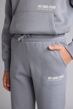 Baskılı Lastikli Paça Kalın Kumaş Jogger Eşofman Altı Erkek Çocuk