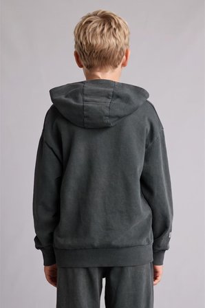DeFacto Oversıze Kapüşonlu Kanguru Cepli Yıkama Efektli Sweatshirt Erkek Çocuk I0679A826AUGR265