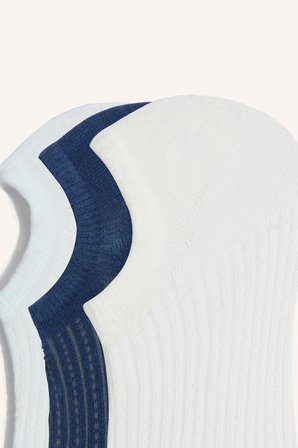 DeFacto Kadın Görünmez 3'lü Pamuklu Sneaker Çorap Z8628AZNSBE2