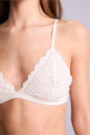 DeFacto Dantelli Simli Kapsız Pedsiz Balensiz Triangle Bra	 F5037AX26SPWT16