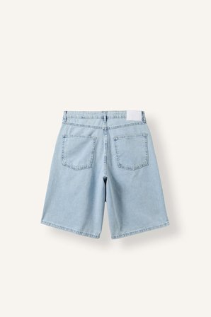 DeFacto %100 Pamuk Yıkamalı Baggy Fit Denim Bermuda I5503AX26AUNM39